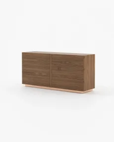 KIRA Set of Chest of Drawers Walnut Veneer Matte KIRA Set of Chest of Drawers Walnut Veneer Matte
