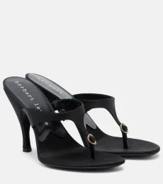 Kiss And Tell satin thong sandals Kiss And Tell satin thong sandals