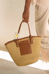 Kiss the Sun Straw Bag - F Kiss the Sun Straw Bag - F