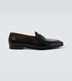 Kiton Leather penny loafers