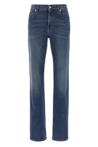 Knitted pocket jeans - Blue