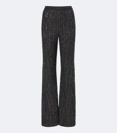 Knitted sequined flared pants Knitted sequined flared pants