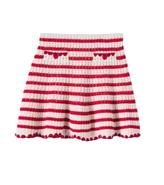 Knitted striped skirt Knitted striped skirt
