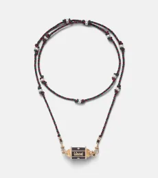 Knock on Wood 18kt gold locket necklace with diamonds Knock on Wood 18kt gold locket necklace with diamonds