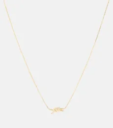 Knot 18kt gold-plated sterling silver necklace Knot 18kt gold-plated sterling silver necklace