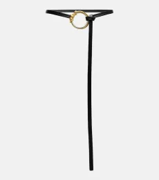 Knot Ring leather belt