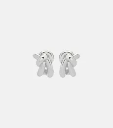 Knot sterling silver earrings