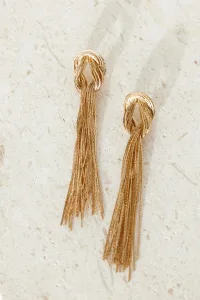 Knots Of Style Earrings Gold Knots Of Style Earrings Gold