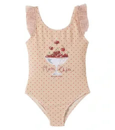 Konges SlÃjd Amandine sequined tulle-trimmed swimsuit Konges SlÃjd Amandine sequined tulle-trimmed swimsuit
