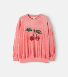 Konges Sløjd Venola sequined velvet sweatshirt Konges Sløjd Venola sequined velvet sweatshirt