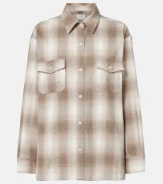 Kota checked cotton flannel shirt