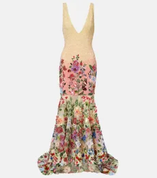Là Fuori Robe longue Botanical Symphone Là Fuori Robe longue Botanical Symphone