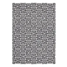 Labyrinth Rug BlackWhite