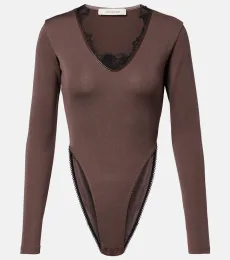 Lace-trimmed bodysuit Lace-trimmed bodysuit