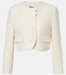 Lace-trimmed bouclé jacket Lace-trimmed bouclé jacket