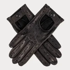 Ladies Black Italian Leather Driving Gloves Ladies Black Italian Leather Driving Gloves