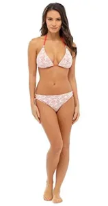 Ladies Pink Size 12 Women 2 pcs Padded Crochet Bikini Swimwear Swimsuit Ladies Pink Size 12 Women 2 pcs Padded Crochet Bikini Swimwear Swimsuit