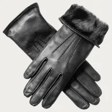 Ladies Rabbit Fur Lined Leather Gloves Ladies Rabbit Fur Lined Leather Gloves