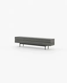 LAGOS Media Unit Grey Eucalyptus Veneer Matte