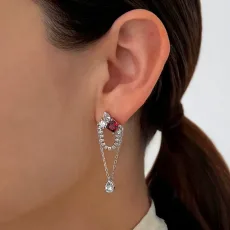 Lalisa Chain Stud Earrings - 18k Gold Plated Brass Lalisa Chain Stud Earrings - 18k Gold Plated Brass