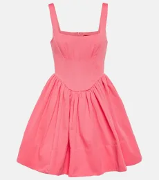 Landscape bustier cotton-blend minidress Landscape bustier cotton-blend minidress
