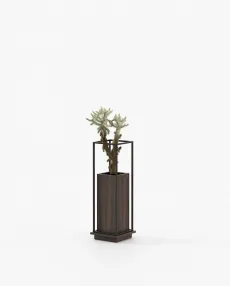 LANIE Planter & Pot Smoked Eucalyptus Veneer Matte LANIE Planter & Pot Smoked Eucalyptus Veneer Matte