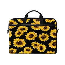 Laptop Bag Sunflower Flower Floral Pattern Print Computer Case 14-14.5 in Protective Bag Travel Briefcase with Shoulder Strap for Men Women Boy Girls Laptop Bag Sunflower Flower Floral Pattern Print Computer Case 14-14.5 in Protective Bag Travel Briefcase with Shoulder Strap for Men Women Boy Girls