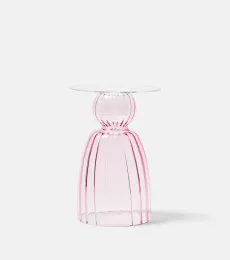 Large glass candleholder