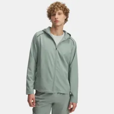 Launch Men's Hooded Jacket Silica Green Hydro Green Reflective Launch Men's Hooded Jacket Silica Green Hydro Green Reflective