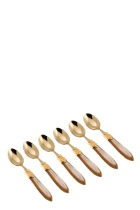Laura Coffee Teaspoons Set - U Laura Coffee Teaspoons Set - U