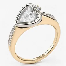Laure Heart Stacking Ring - 18k Gold Plated 6 Laure Heart Stacking Ring - 18k Gold Plated 6