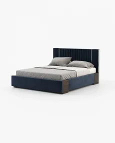 LAUREN Bed & Headboard Vienna Deep Blue LAUREN Bed & Headboard Vienna Deep Blue