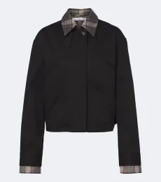 Layered cotton twill jacket