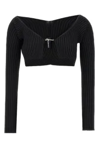 Le Maille Pralu cropped cardigan Black Size FR