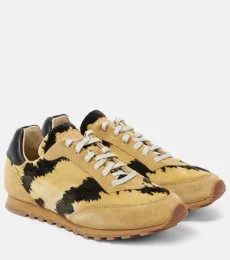 Le Monde BÃryl Slim Runner velvet and suede sneakers Le Monde BÃryl Slim Runner velvet and suede sneakers