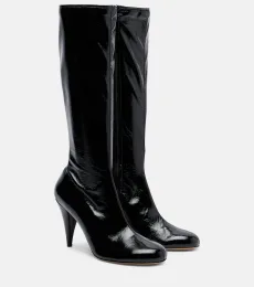Le Monde Béryl Bottes en cuir verni x Kim Sion Madison 95