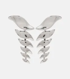 Leaf drop earrings