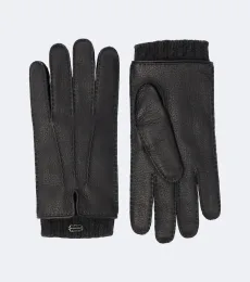 Leather and cashmere gloves Leather and cashmere gloves