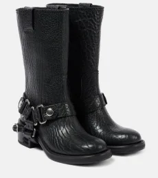 Leather biker boots Leather biker boots