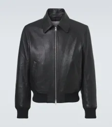 Leather blouson jacket Leather blouson jacket