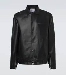 Leather blouson jacket Leather blouson jacket