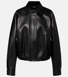 Leather blouson jacket Leather blouson jacket