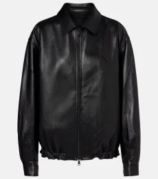 Leather blouson jacket Leather blouson jacket
