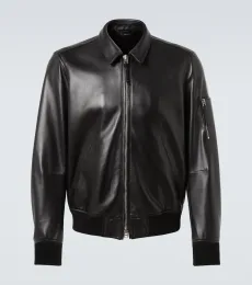 Leather blouson jacket Leather blouson jacket