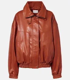 Leather blouson jacket Leather blouson jacket