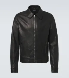 Leather blouson jacket Leather blouson jacket