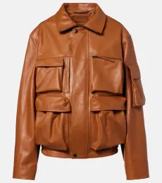 Leather blouson jacket Leather blouson jacket