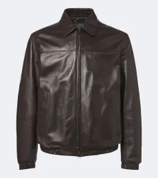 Leather blouson jacket Leather blouson jacket