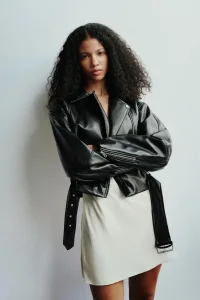 Leather-Effect Biker Jacket Leather-Effect Biker Jacket