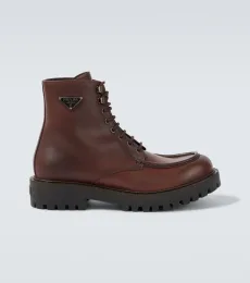 Leather lace-up boots Leather lace-up boots